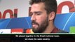 Alisson happy to put Neymar friendship to one side