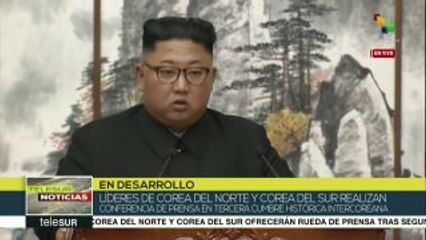 teleSUR Noticias: Pdtes. coreanos ofrecen rueda de prensa