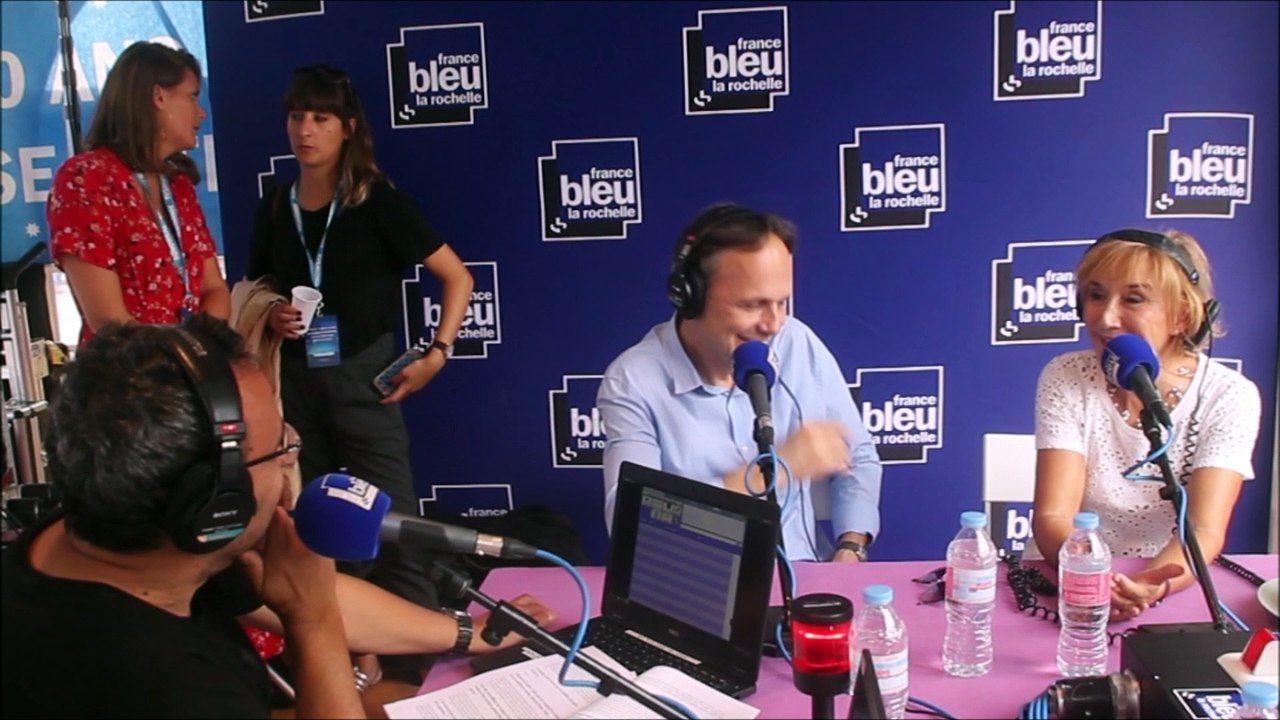 Festival De La Fiction TV De La Rochelle 2018:France Bleu La Rochelle avec Marie-Anne CHAZEL & Hippolyte GIRARDOT 13/09/2018