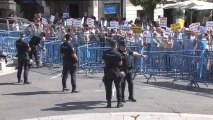 Tensión en el Congreso entre pensionistas y policía