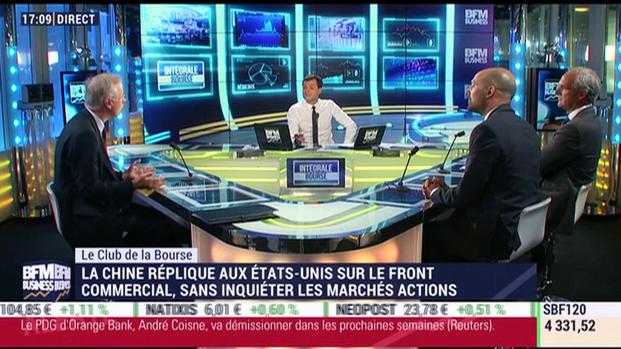 Le Club de la Bourse: Florent Delorme, Hervé Goulletquer et Vincent Guenzi - 19/09