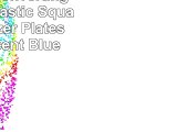 Creative Converting 8 Count Plastic Square Appetizer Plates Translucent Blue