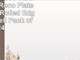 Tuxton TRE908 Vitrified China Reno Plate Wide Rim Rolled Edge 9 Eggshell Pack of 24
