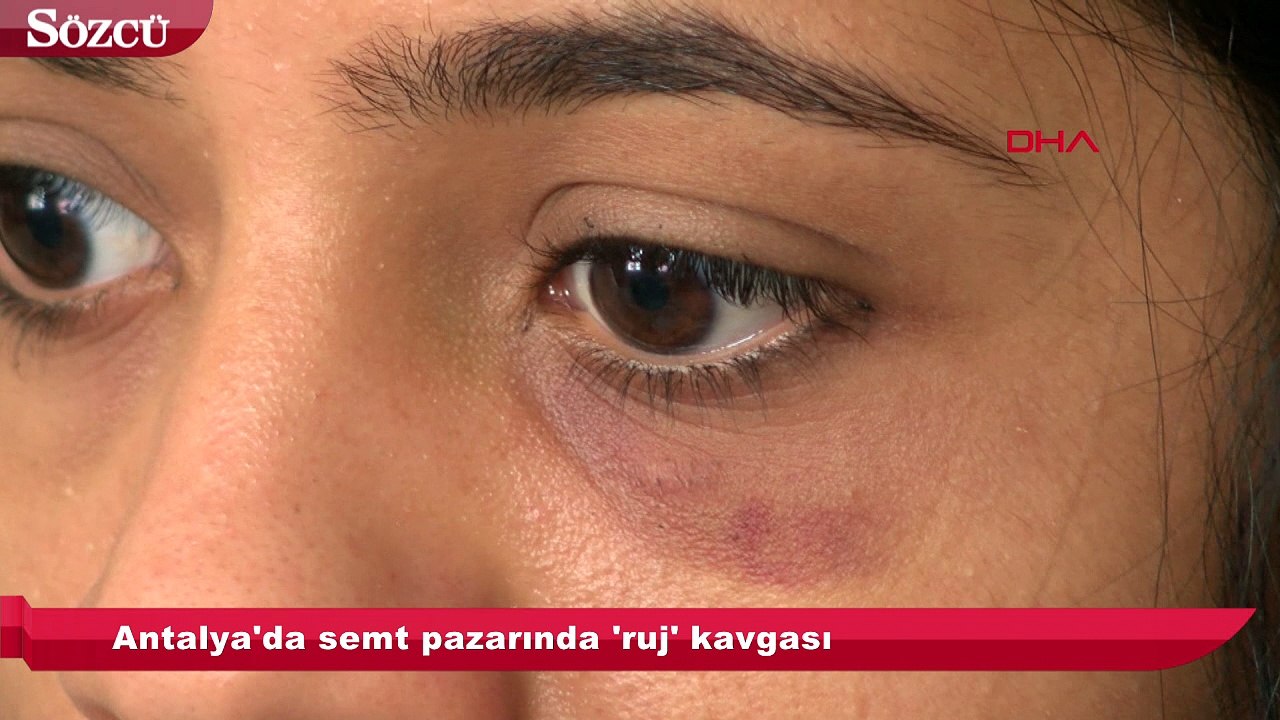 Semt pazarında inanılmaz kavga