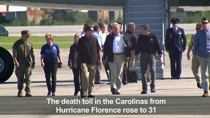 Trump visits North Carolina in the wake of Florence