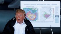 Trump Asks About A Lake Where One Of His Golf Courses Is While Visiting Hurricane Florence Victims
