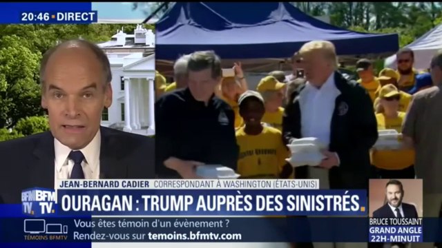 Ouragan Florence: Donald Trump est auprès des sinistrés