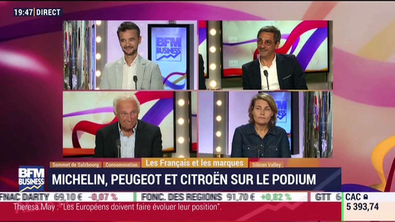 Les insiders (3/3): Michelin, Citroën et Peugeot en tête des marques préférées des Français - 19/09
