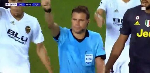 Carton rouge Cristiano Ronaldo - Valence Juventus