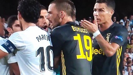 Cristiano  Ronaldo Red Card  [Valencia vs Juventus]