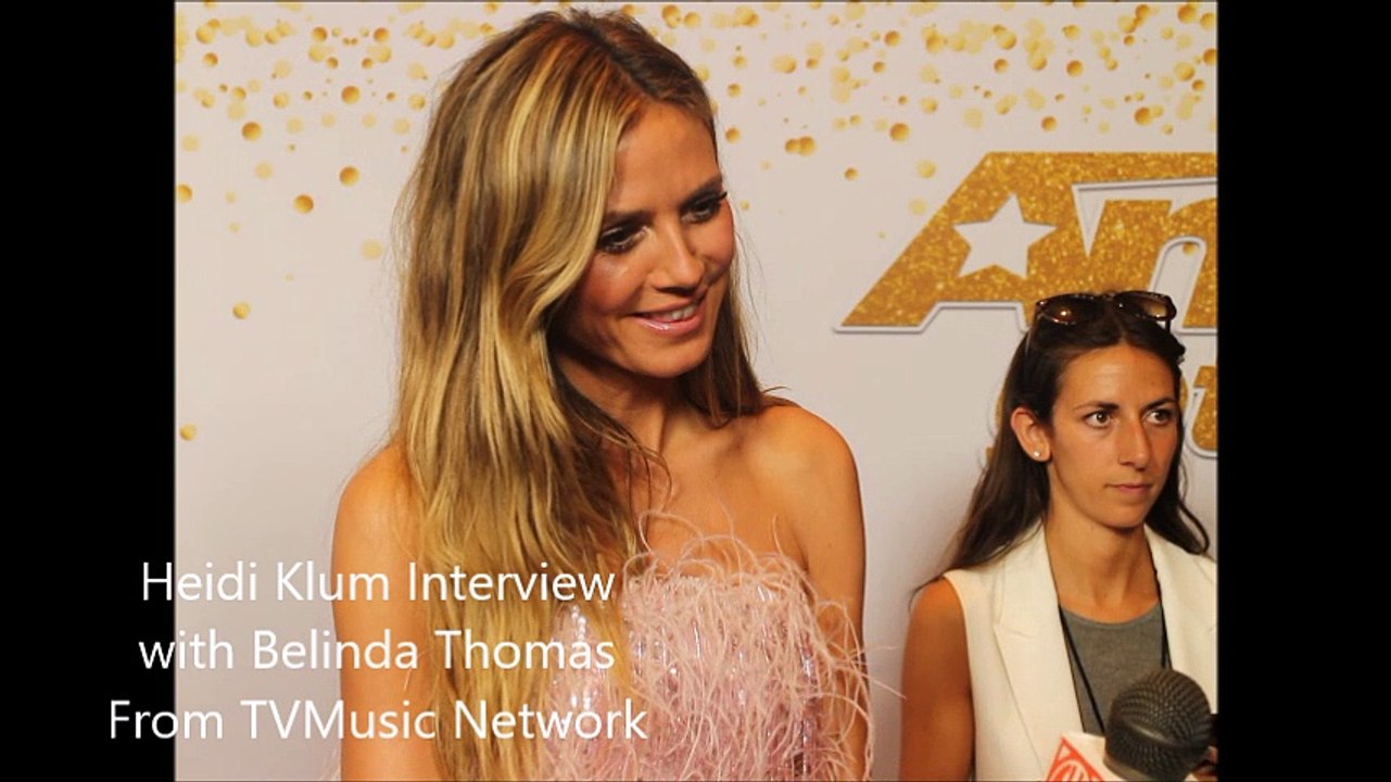 Heidi Klum  Interview at America's Got Talent Finale Night 1
