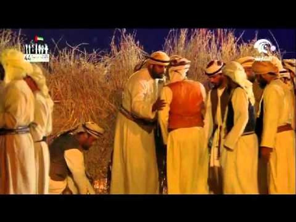 محمد بن راشد ومحمد بن زايد وحكام الإمارات يشهدون الاحتفال الرسمي بـ #اليوم_الوطني44