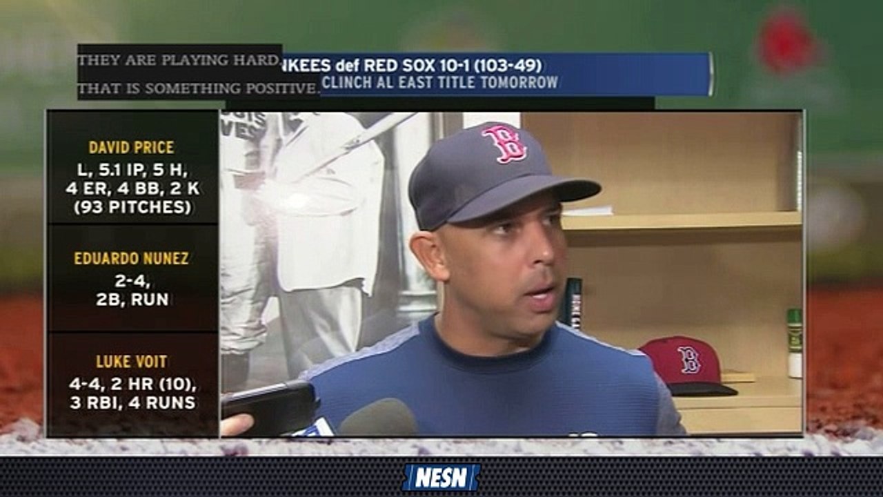 Alex Cora Still Plans To Start David Price In Playoffs Despite Outing Vs.  Yankees