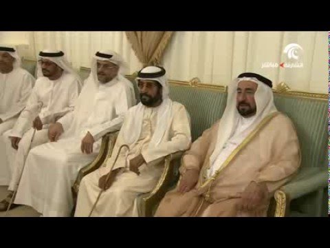 حاكم الشارقة يقدم واجب العزاء في شهيد الوطن سلطان الكتبي .