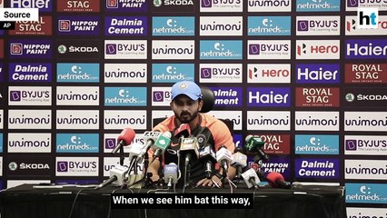 Скачать видео: Asia Cup 2018: Kedar Jadhav praises Rohit Sharma’s batting after the victory over Pakistan