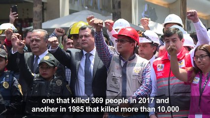 Mexicans mark anniversaries of two deadly quakes