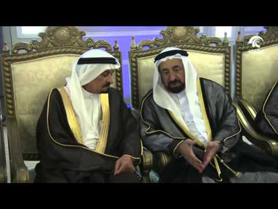 سلطان القاسمي وحميد النعيمي والشيوخ يحضرون حفل زفاف محمد بن حميد النعيمي