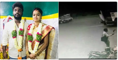 மகள், மருமகனை அரிவாளால் வெட்டிய தந்தை