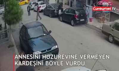 Annesini huzurevine vermeyen kardeşini böyle vurdu