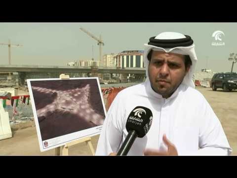 وزير البنية التحتية يطلع على سير العمل بمشاريع مدخل أم القيوين و جسر البديع و استراحات الشاحنات .