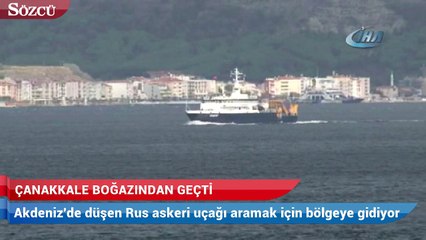 Rus kurtarma gemisi, Çanakkale Boğazı’ndan geçti
