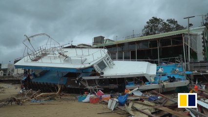 Typhoon Mangkhut devastates Hong Kong’s shores
