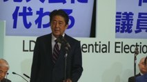 Shinzo Abe, reelegido como presidente del partido gobernante de Japón