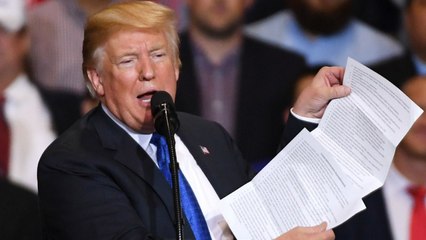 Trump Brings A List Of His Accomplishments To A Rally And Reads From It