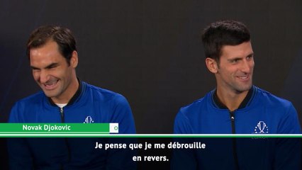 Laver Cup - Federer et Djokovic plaisantent avant leur double