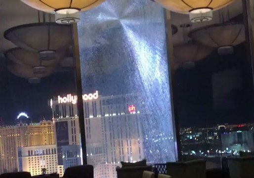 Glass Shatters and Falls From 23rd Floor of Waldorf Astoria in Las Vegas