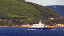 Rus Arama Kurtarma Gemisi Çanakkale Boğazı'ndan geçti - ÇANAKKALE