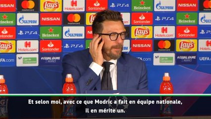 Groupe G - Di Francesco : "Modric mérite le Ballon d'Or"