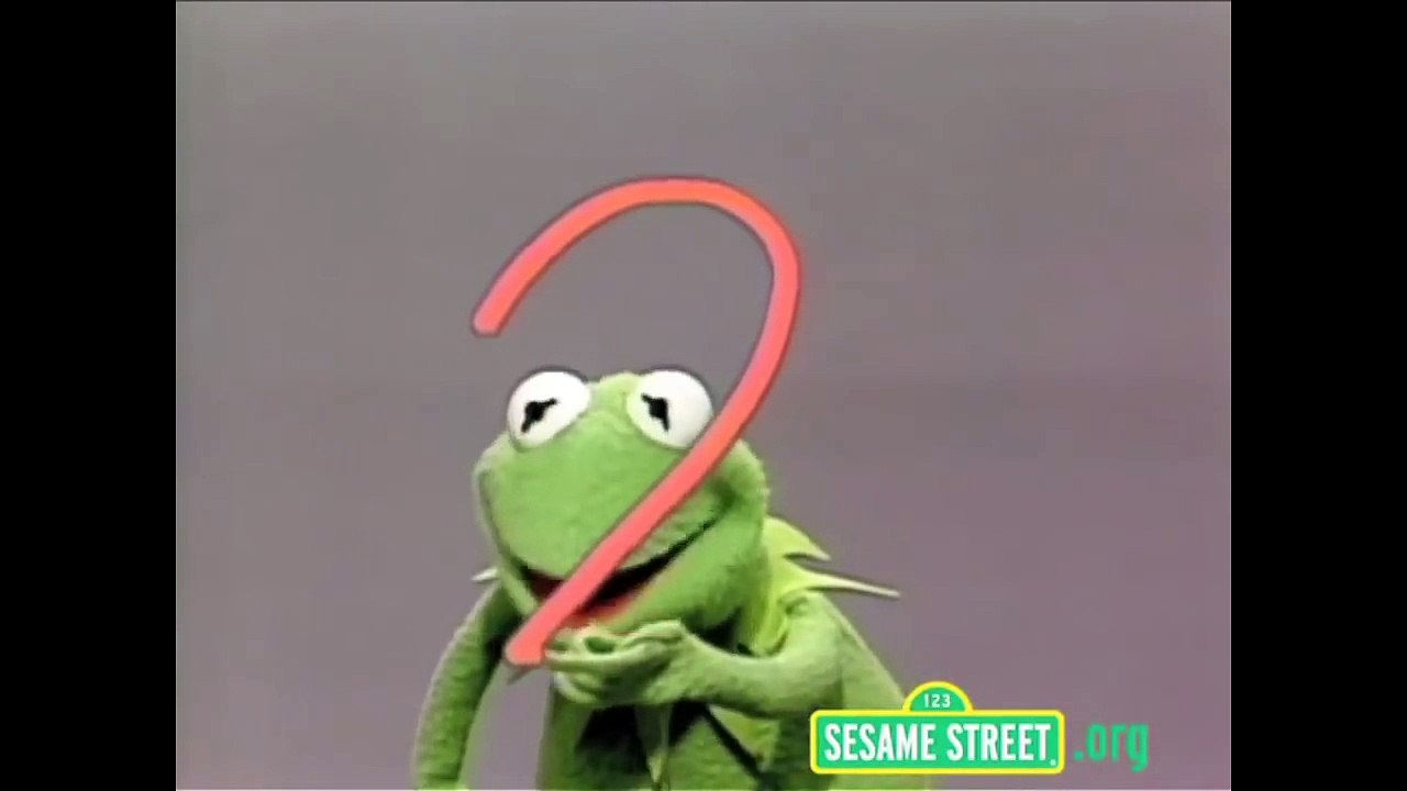 Classic Sesame Street - Kermit Draws a 2 (with Two Headed Monster)