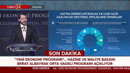 Yeni Ekonomi Programı açıklanıyor
