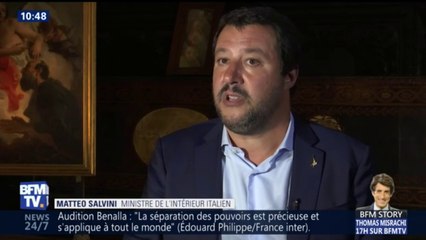 Salvini répond Macron : "Il a repoussé presque 50.000 personnes à la frontière avec l'Italie. Chacun devrait s'occuper de ses affaires sans donner de leçons"