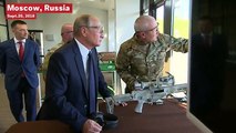 Vladimir Putin Fires New Russian Kalashnikov Sniper Rifle