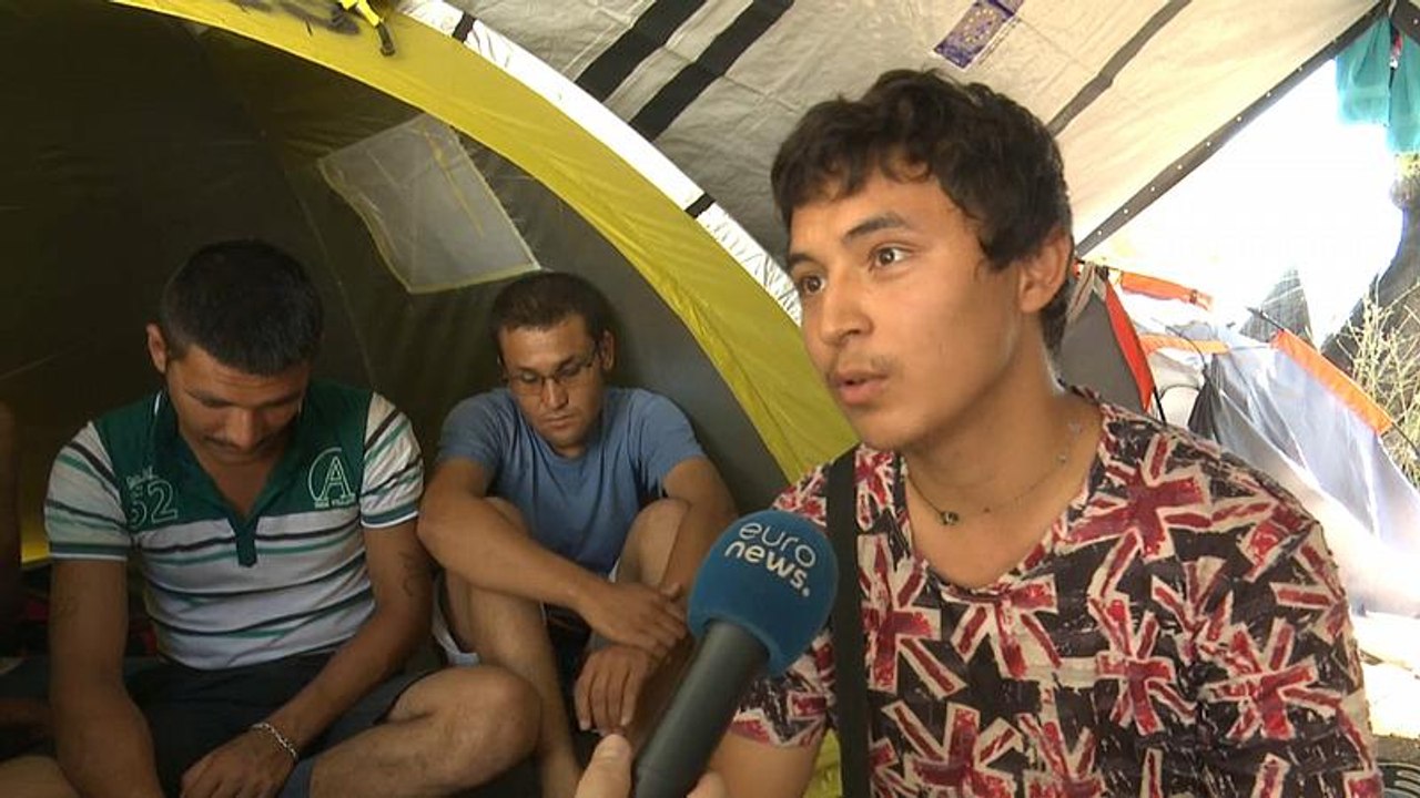 Migranten auf Lesbos: 'Es ist schlimm hier'