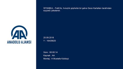 Gece Kartalları hırsızlık şüphelisini suçüstü yakaladı - İSTANBUL