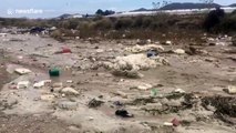 Ecologists horrified by videos showing rivers of plastic flowing in Spain
