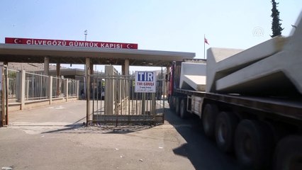 İdlib'deki gözlem noktalarına beton blok sevkiyatı sürüyor - HATAY