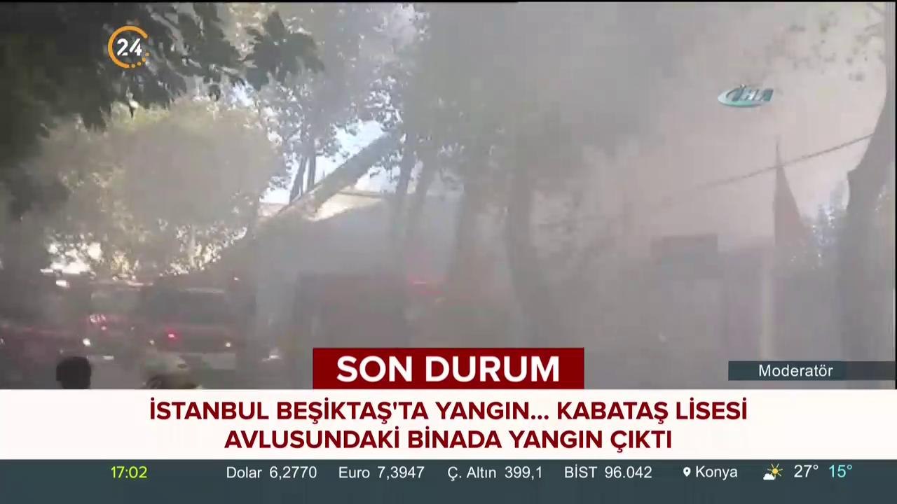 İstanbul Beşiktaş'ta yangın