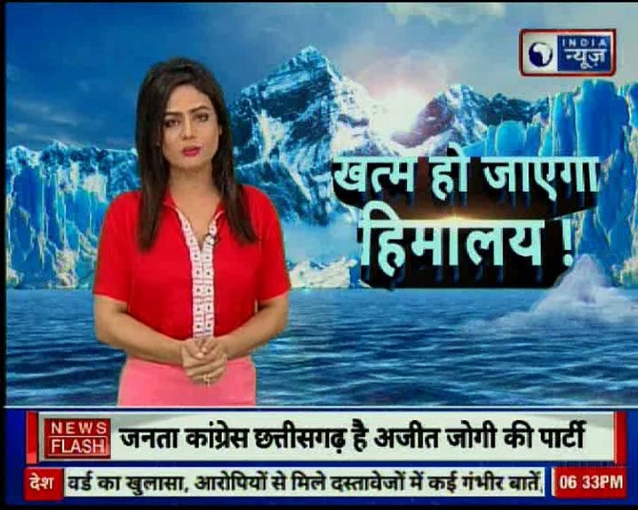 Nature Alerts with the Global Warming effects the Himalayan region with the depletion of Glaciers