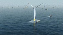 France : la première éolienne en mer mise en service