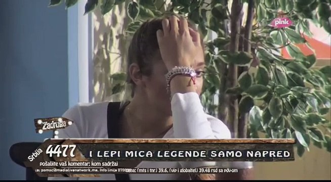 Zadruga 2 - Luna plače zbog pesme koju je posvetila Slobi, 1. deo - 20.09.2018.