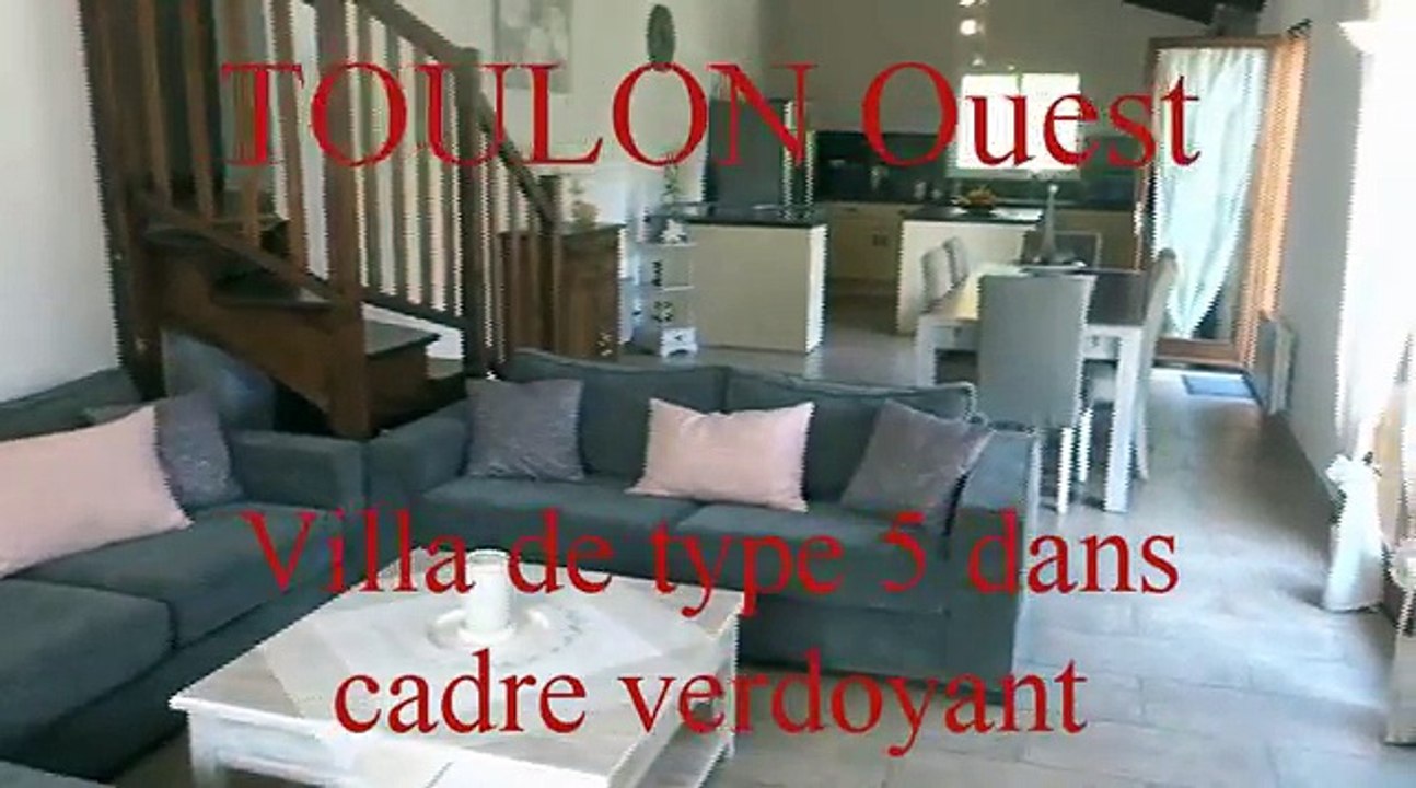 vente maison T5 dans cadre verdoyant a TOULON Ouest