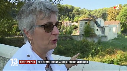 Côte d'Azur : des maisons démolies après les inondations