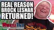 Real Reason Brock Lesnar RETURNED To WWE! New WWE Show Announced! | Wrestletalk Sept. 2018