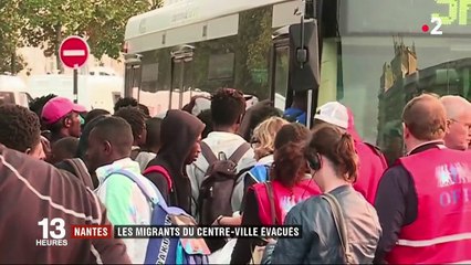 Nantes : évacuation des migrants du centre-ville