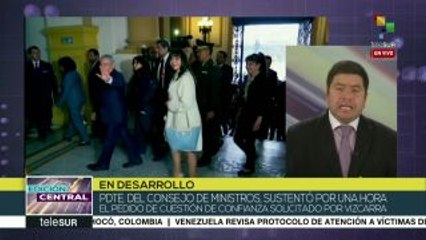 Congreso peruano debate pedido de "cuestión de confianza"