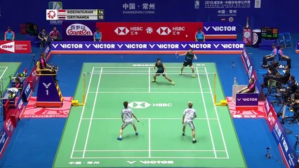 R16 | MD | GIDEON/SUKAMULJO (INA) [1] vs ISRIYANET/NAMDASH (THA) | BWF 2018